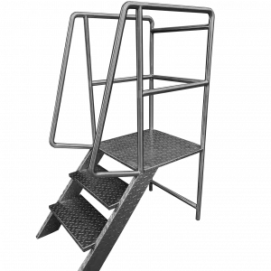 Escalera con plataforma tipo industrial - Semilla de MELON
